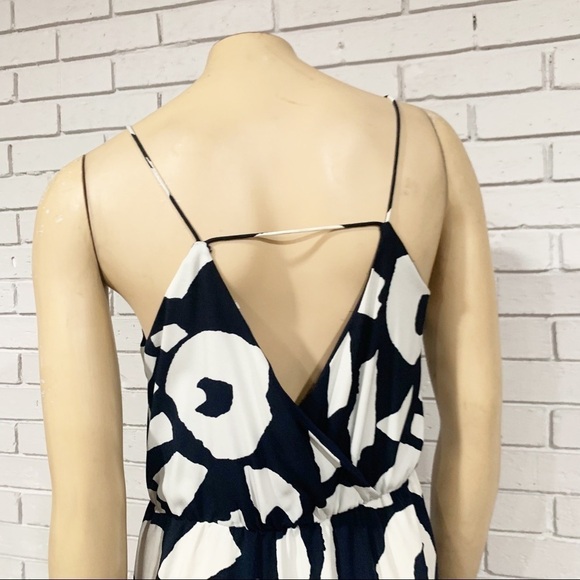 Loft Women’s Navy And White Abstract Print Maxi - Picture 6 of 11